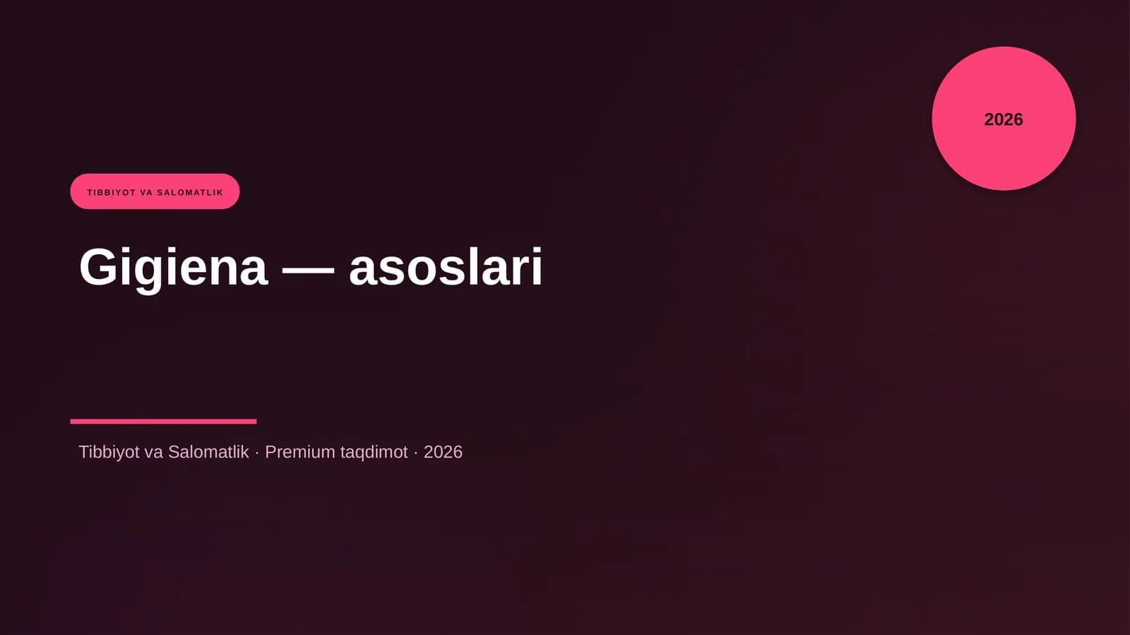 Gigiena — asoslari