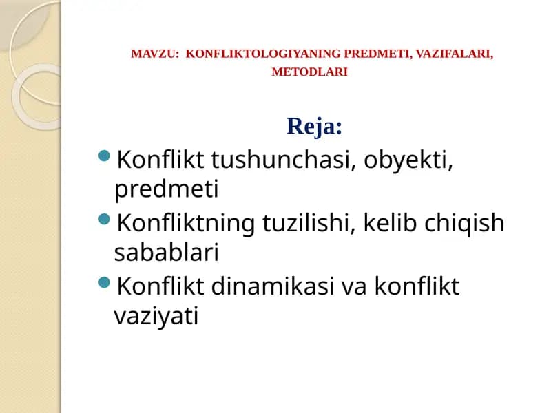 Konfliktologiya