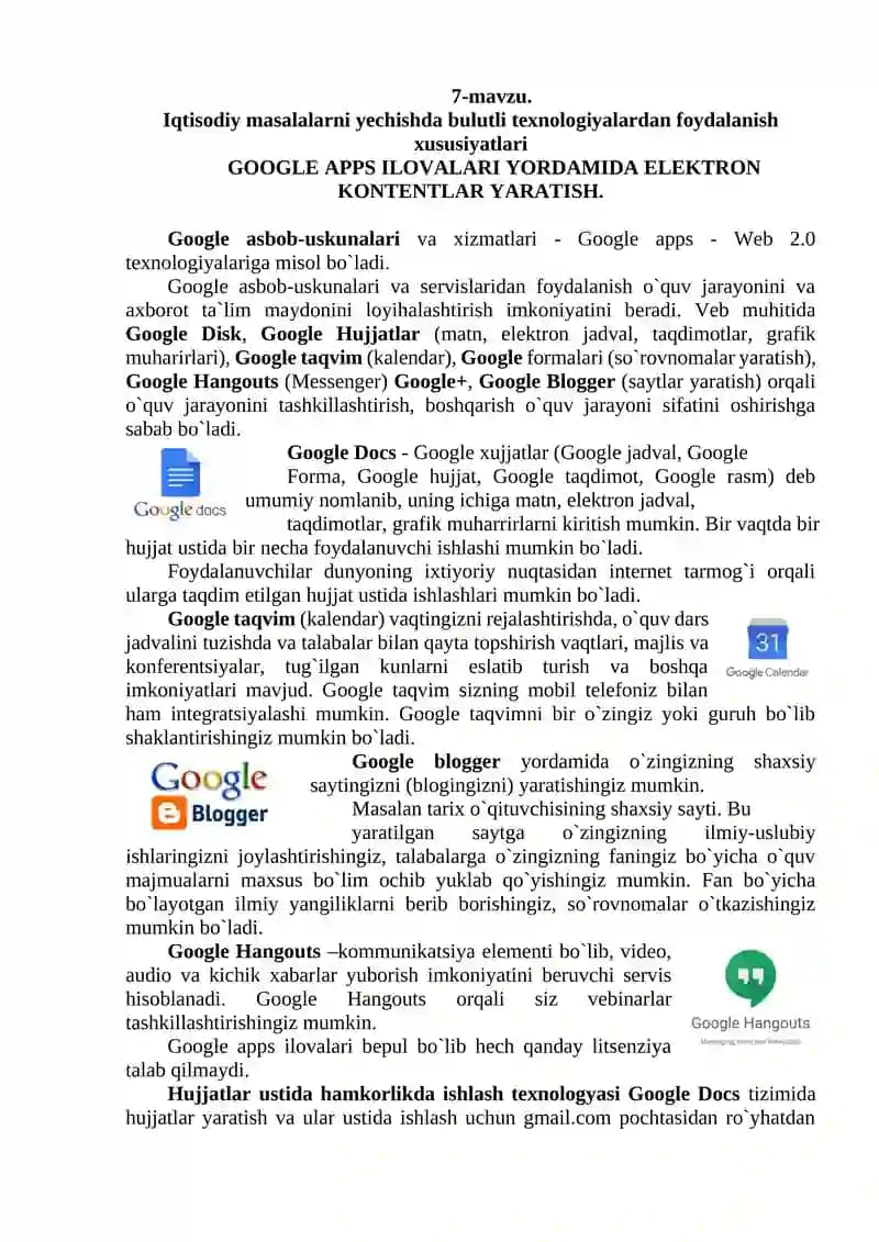 Google Apps
