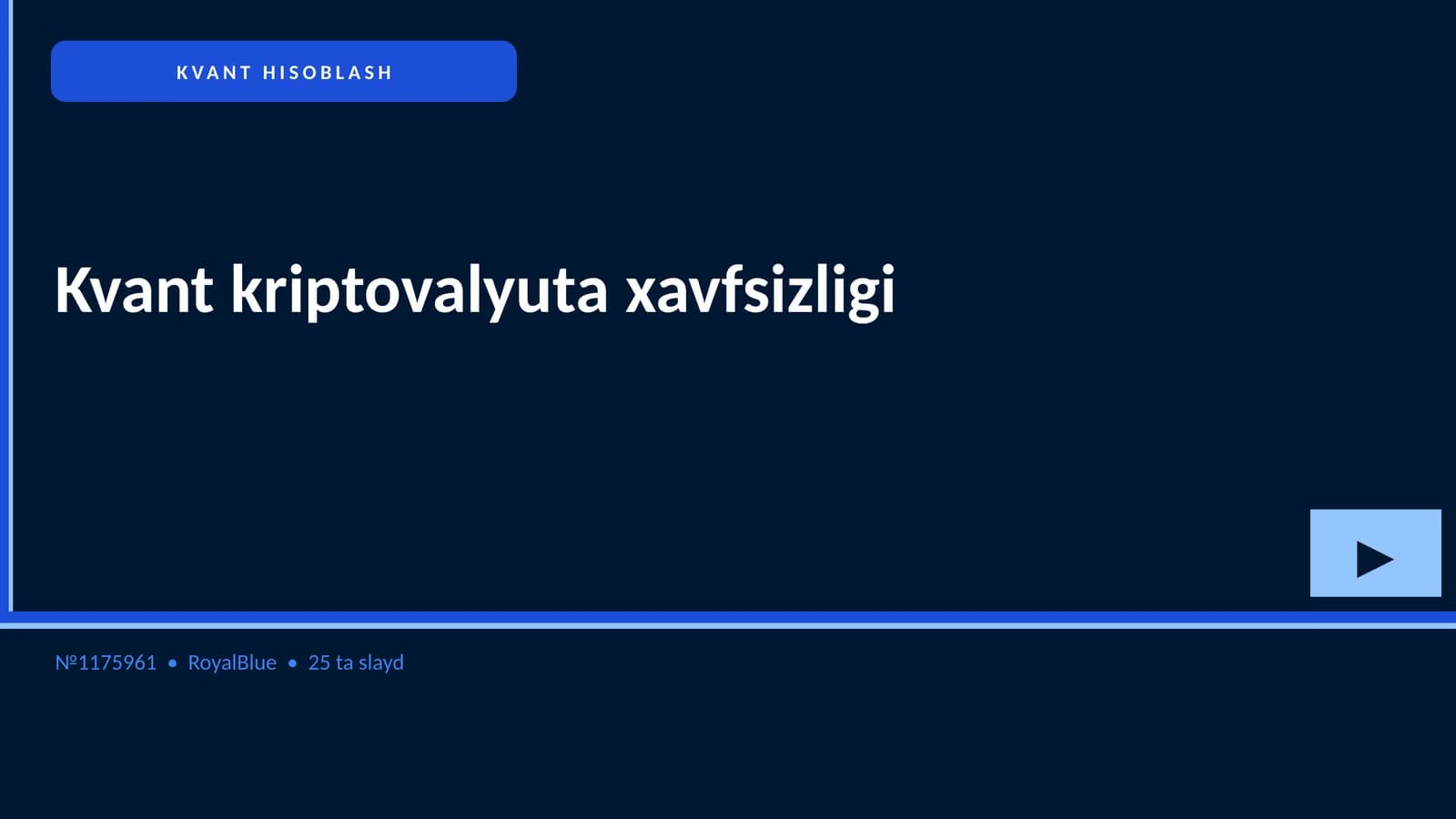KVANT HISOBLASH