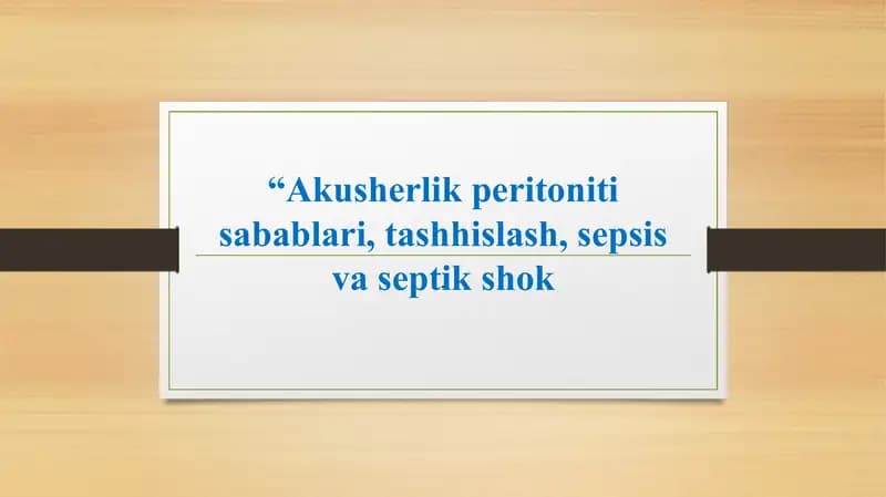 Akusherlikperitonit