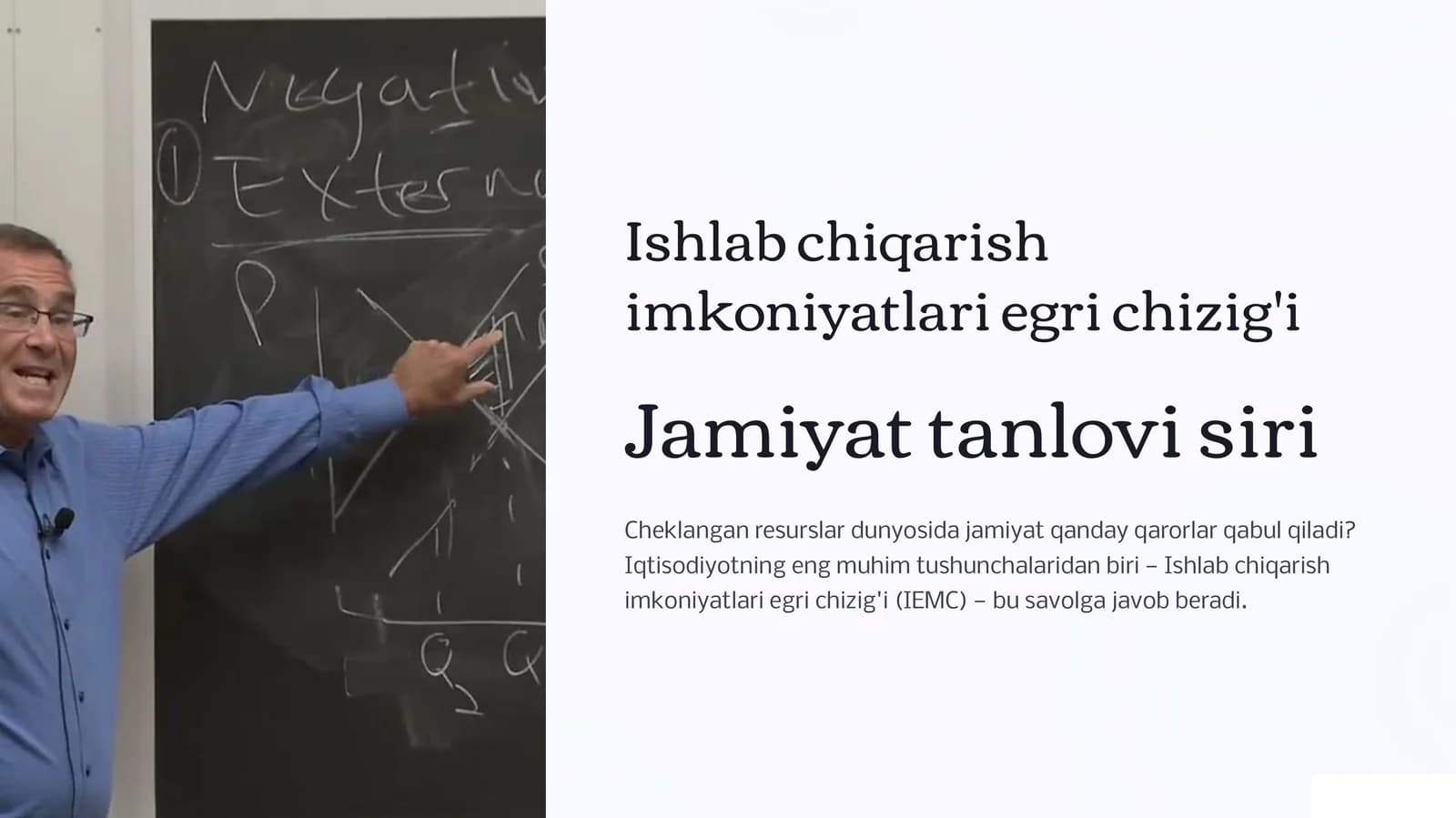 Ishlab chiqarish imkoniyatlari egri chizig'i