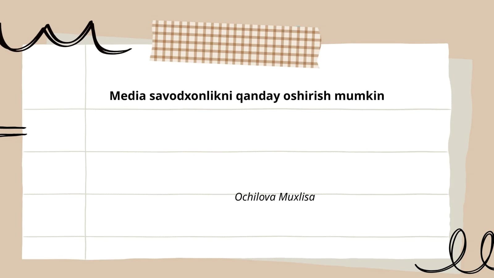 Media savodxonlikni qanday oshirish mumkin