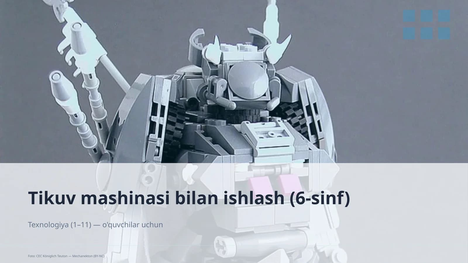 Tikuv mashinasi bilan ishlash (6-sinf)