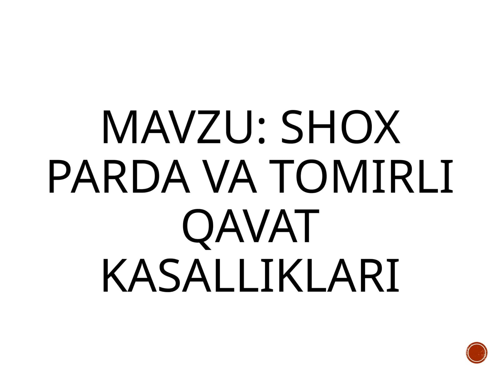 Shoxparda va to'mirlig'ini tuzish kasalliklari