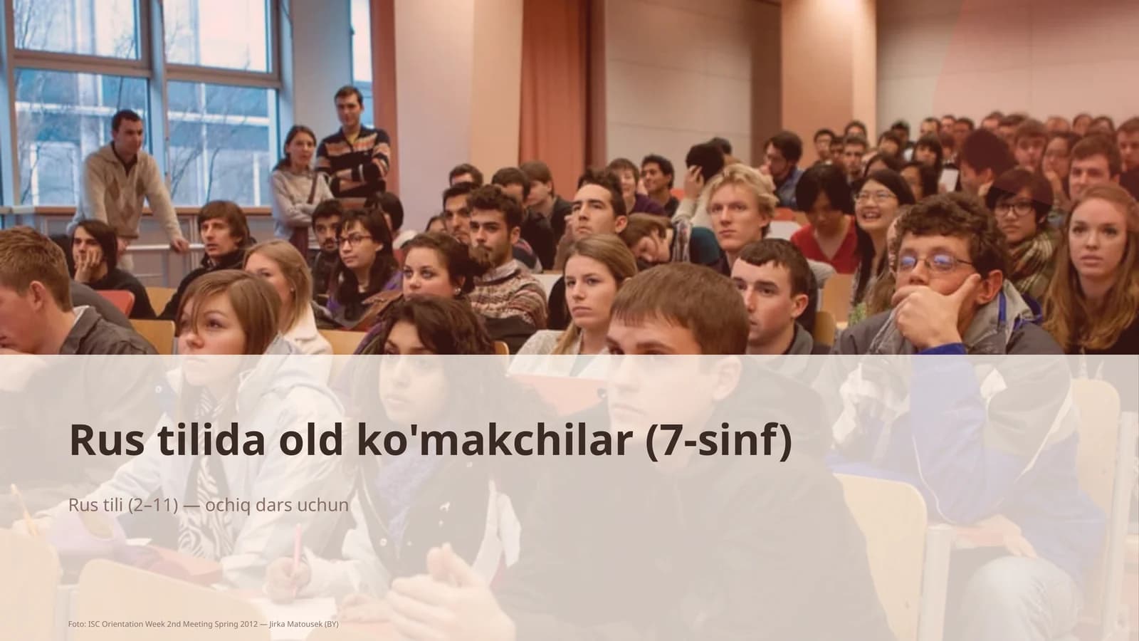 Rus tilida old ko'makchilar (7-sinf)