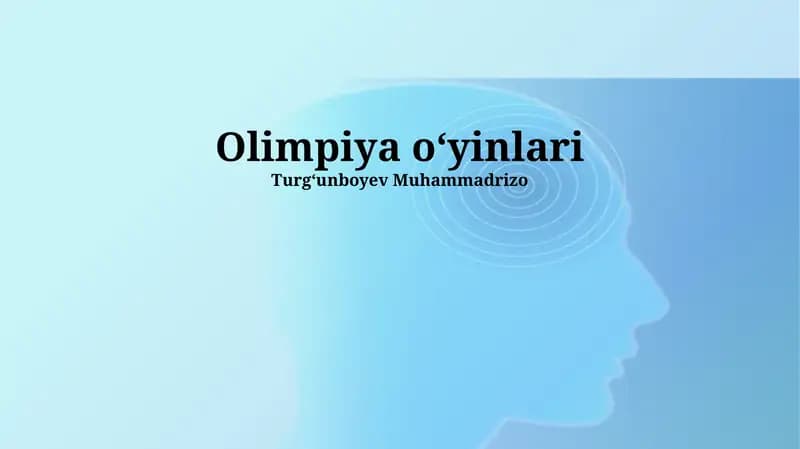 Olimpiya oʻyinlari