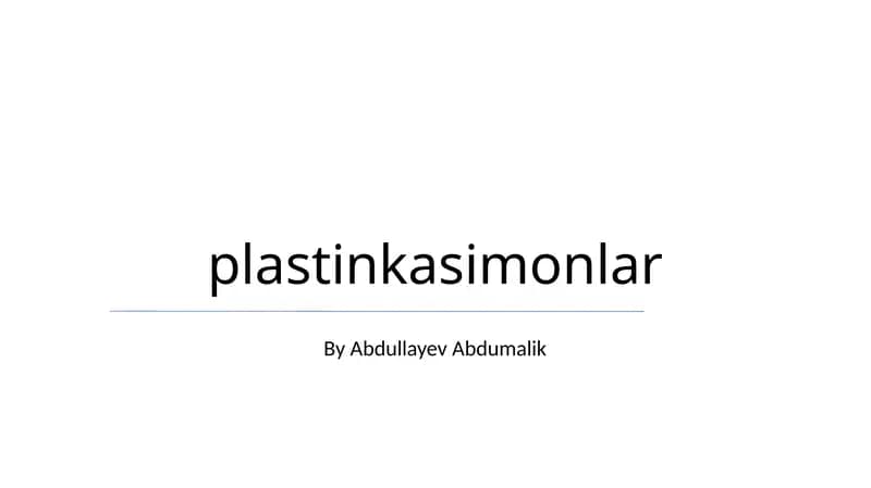 plastinkasimonlar