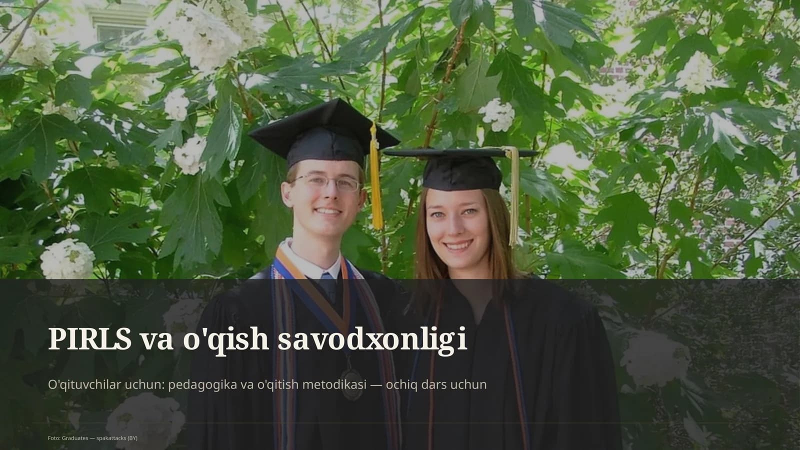 PIRLS va o'qish savodxonligi