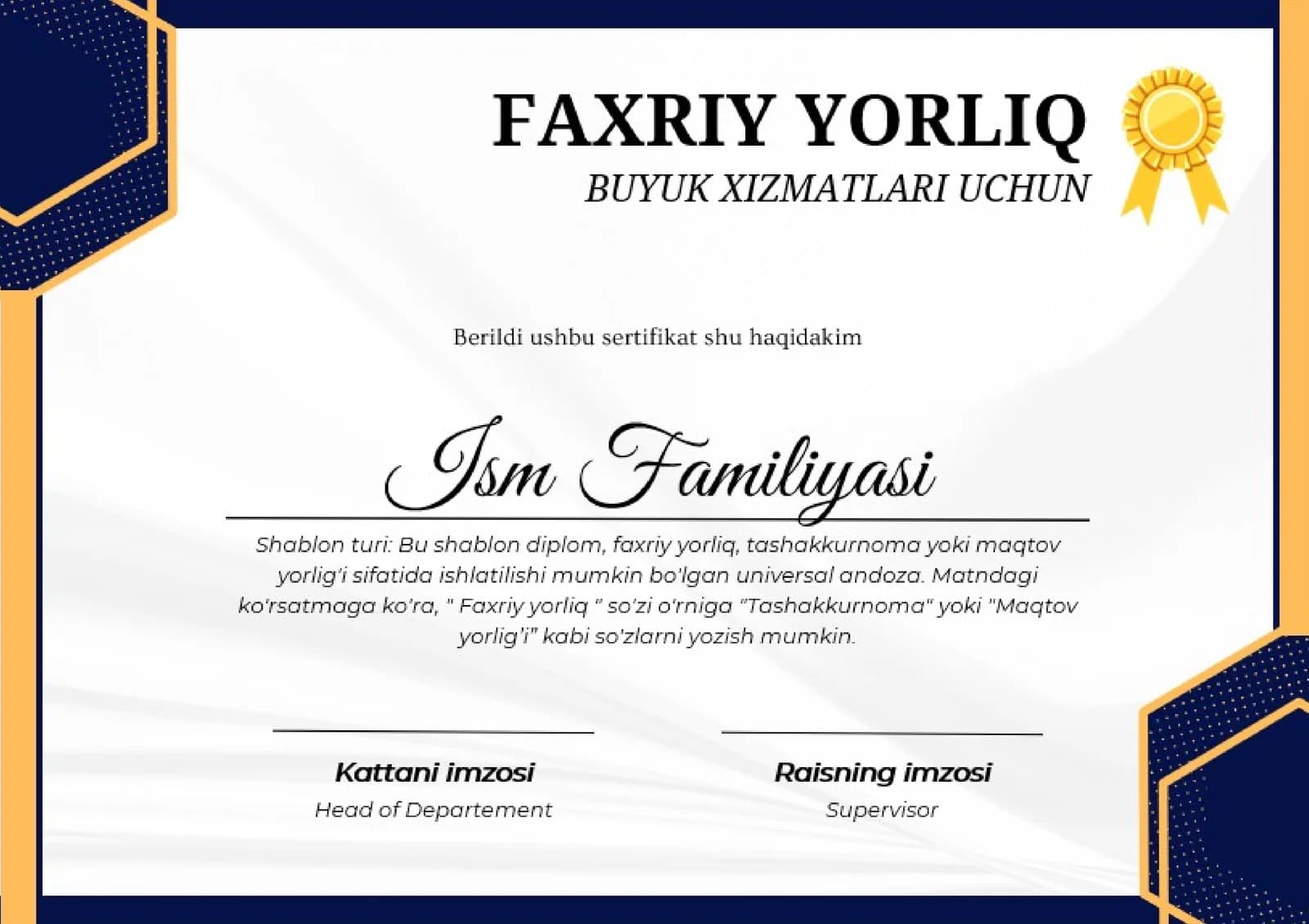 FAXRIY YORLIQ
