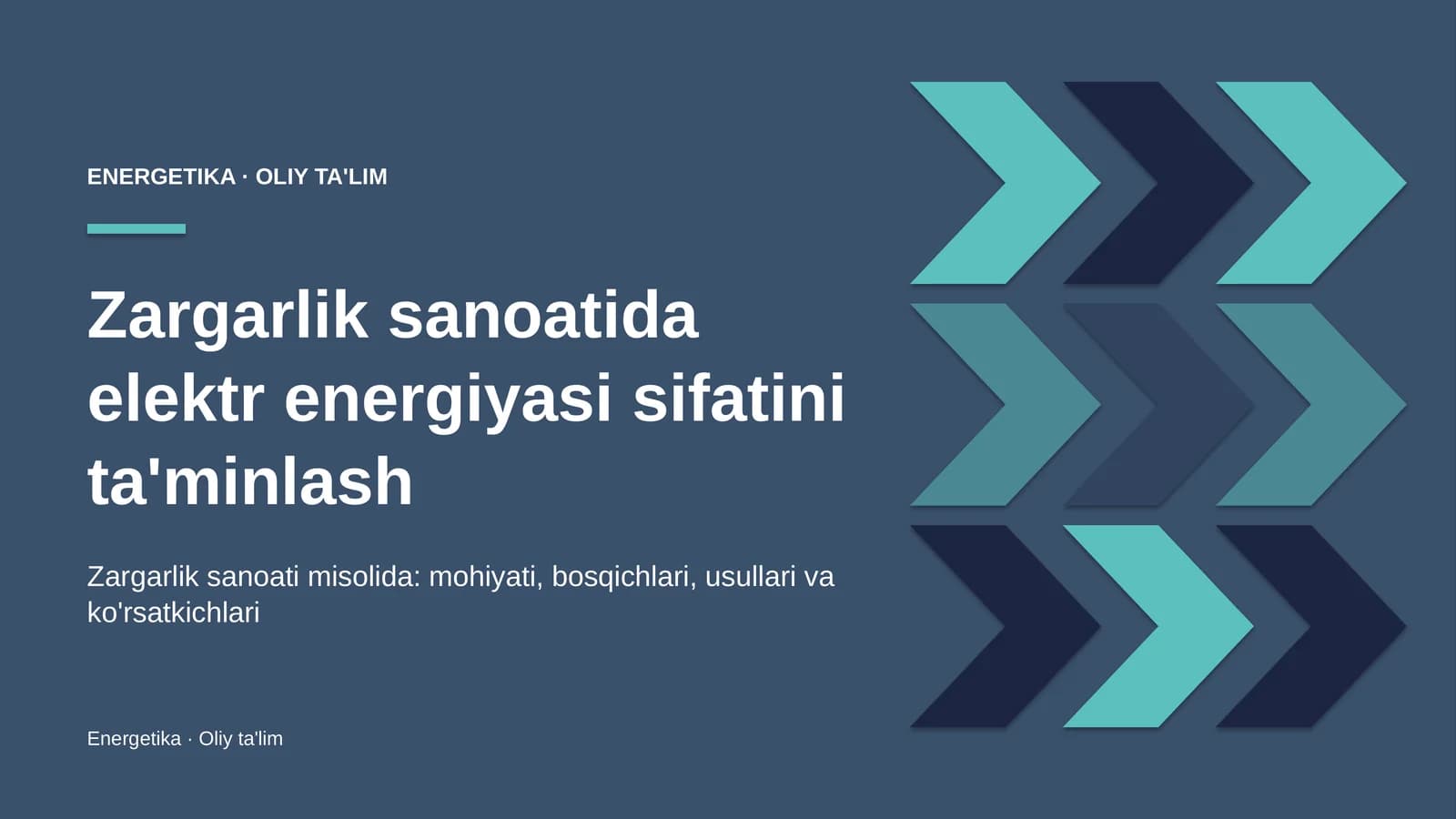zargarlik sanoatida elektr energiyasi sifatini ta'minlash 5660