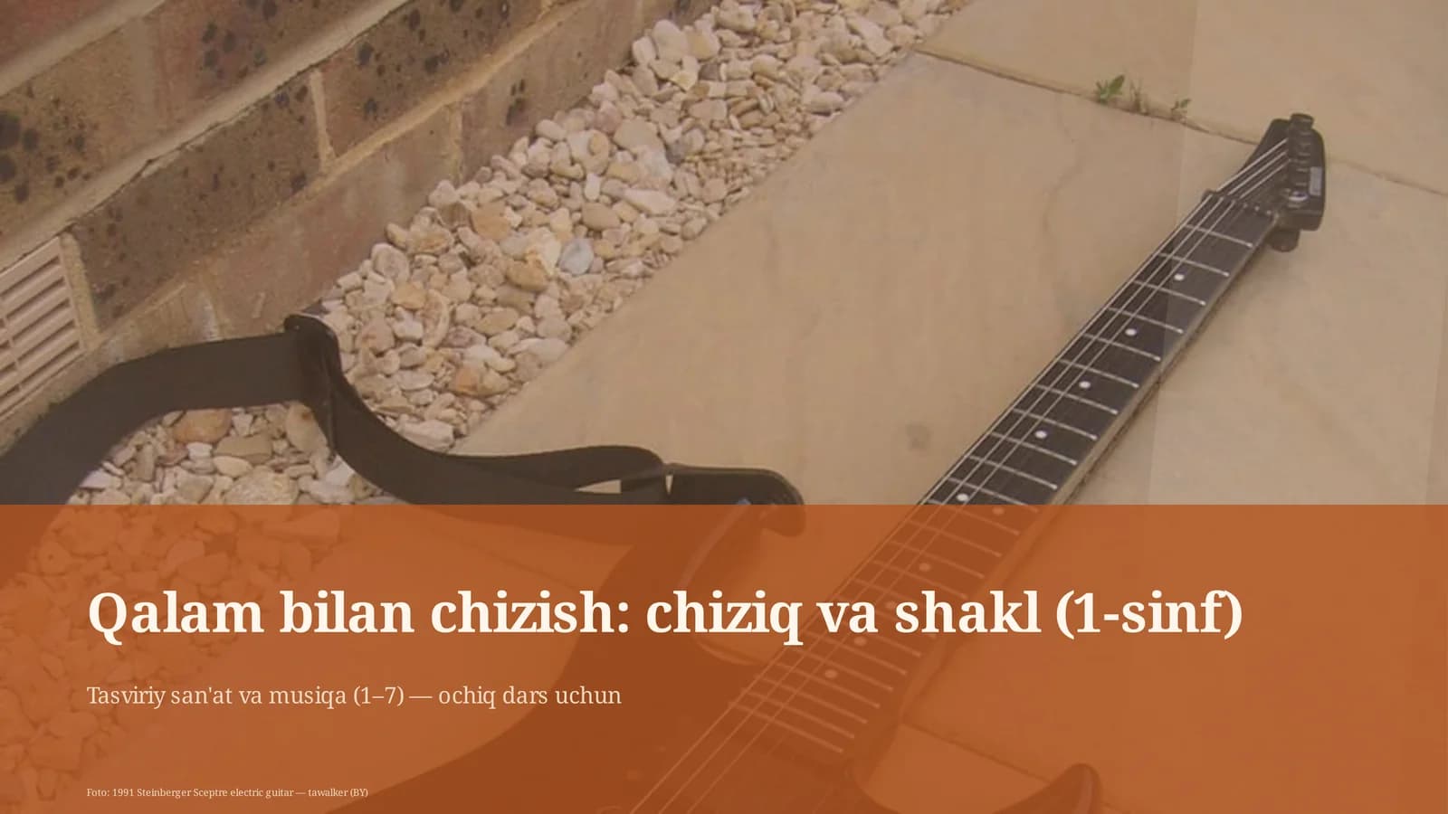 Tasviriy san'at va musiqa (1–7) — ochiq dars uchun