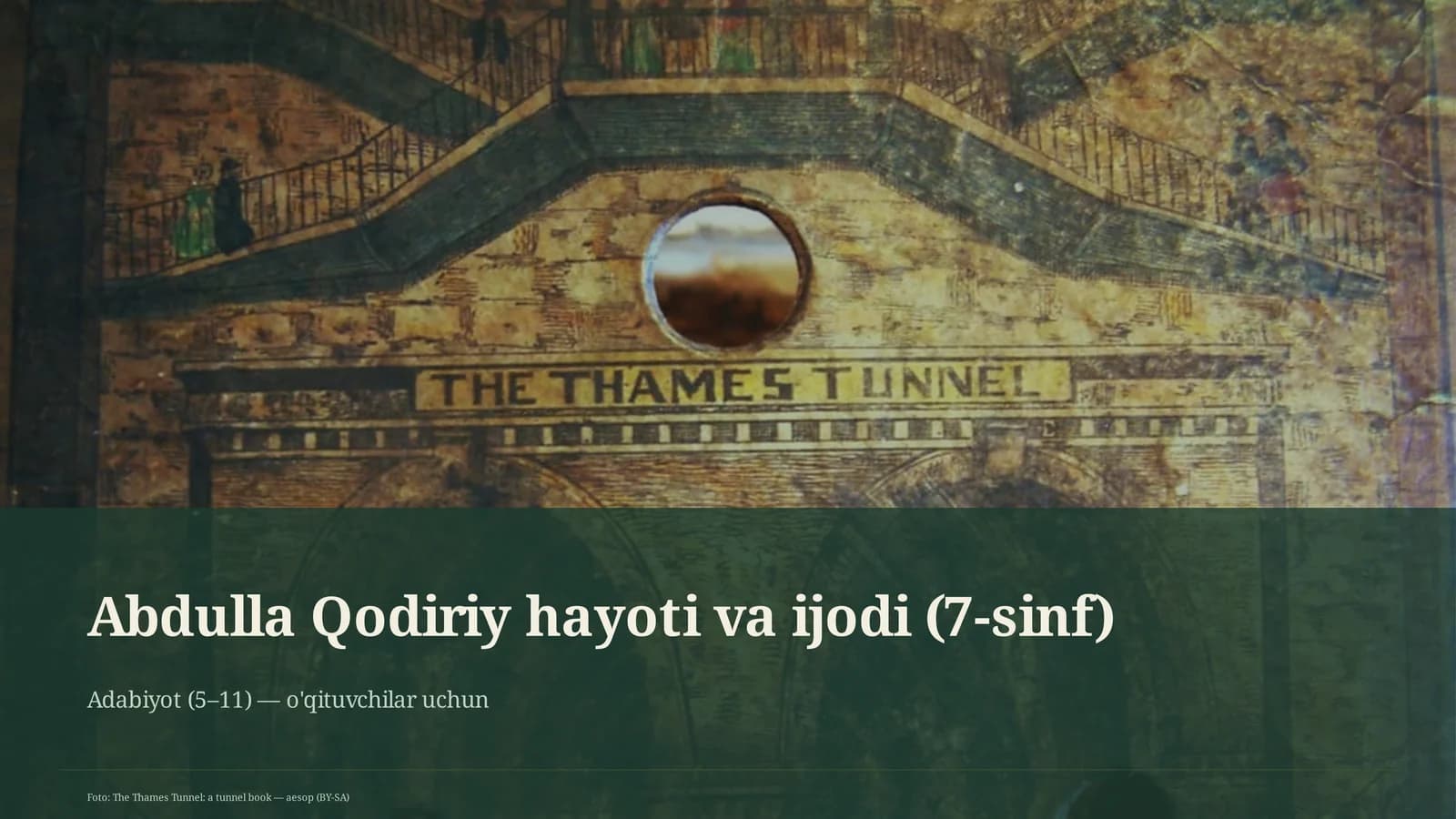 Abdulla Qodiriy hayoti va ijodi (7-sinf)