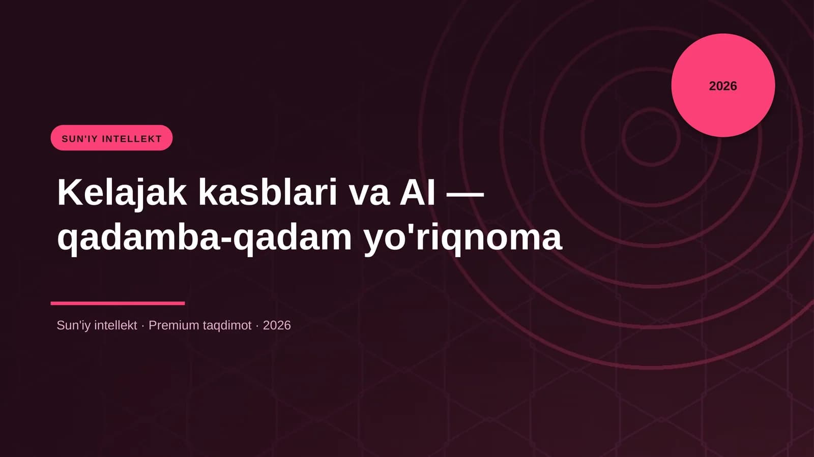 Kelajak kasblari va AI — qadamba-qadam yo'riqnoma