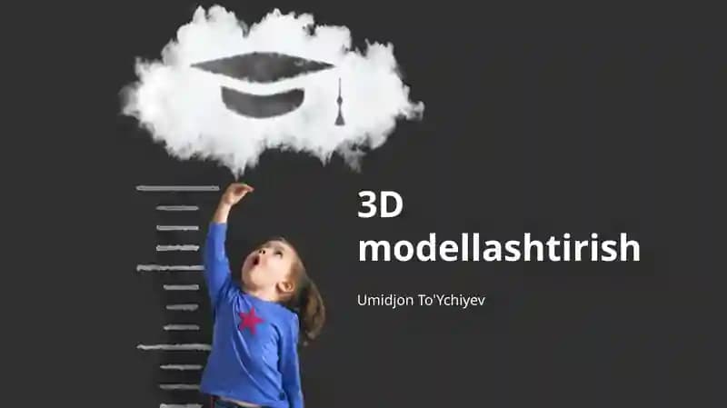 3D modellashtirish