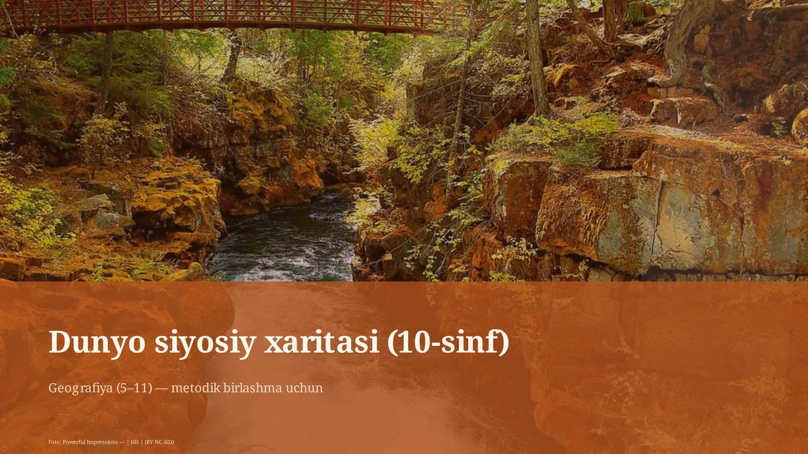 Dunyo siyosiy xaritasi (10-sinf)