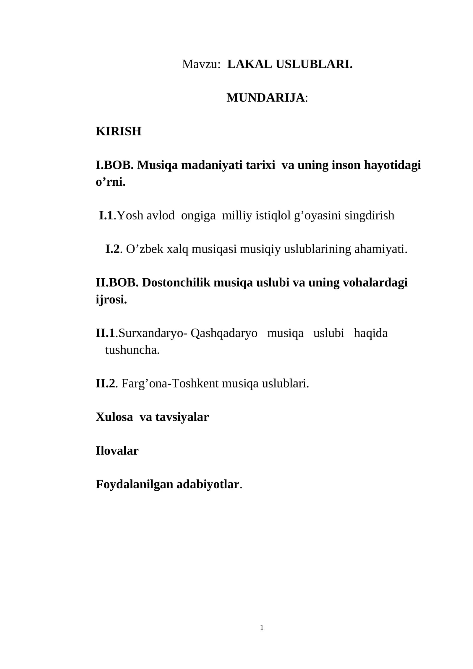 LAKAL USLUBLARI