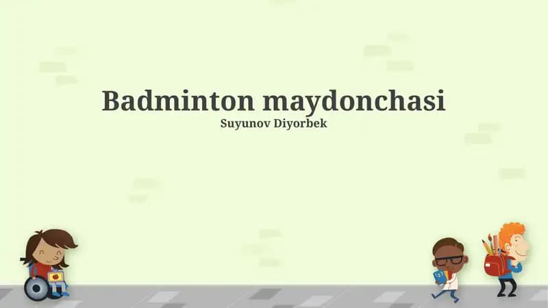 Badminton maydonchasi