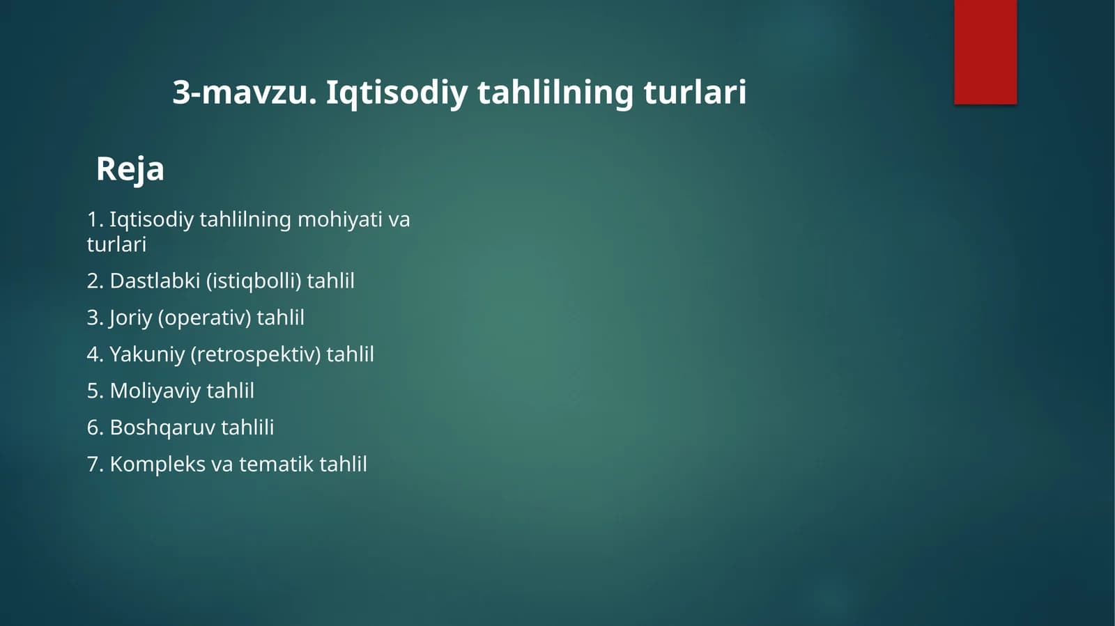 Iqtisodiytahlilningmohiyativaturlari