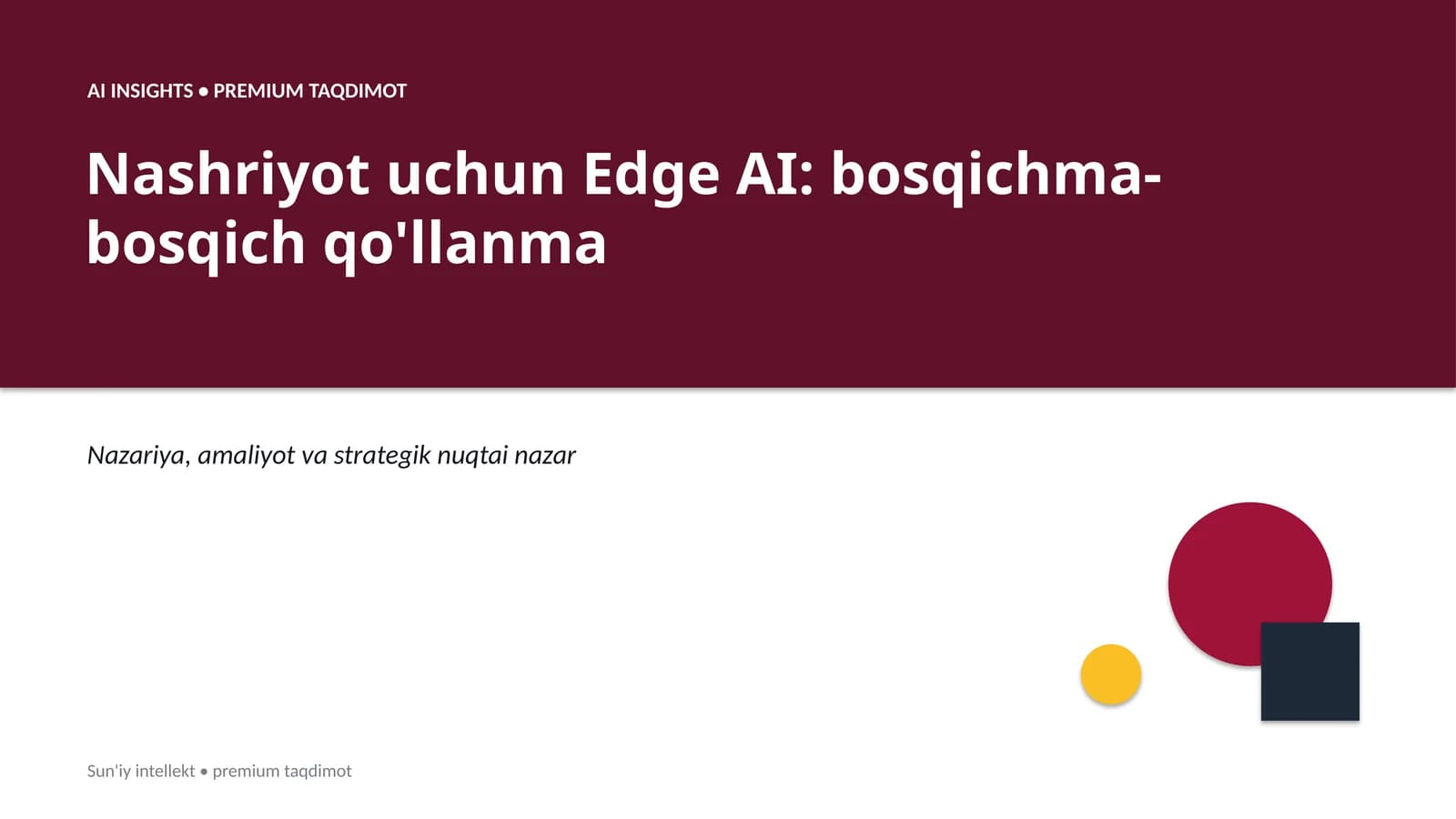 Nashriyot uchun Edge AI: bosqichma-bosqich qo'llanma