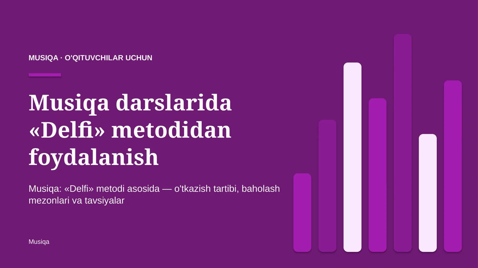 musiqa darslarida delfi metodidan foydalanish 5017