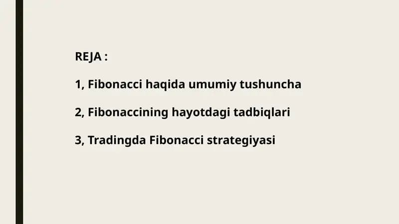Fibonacci buketma-ketlikning qo‘ng‘iroq misollari