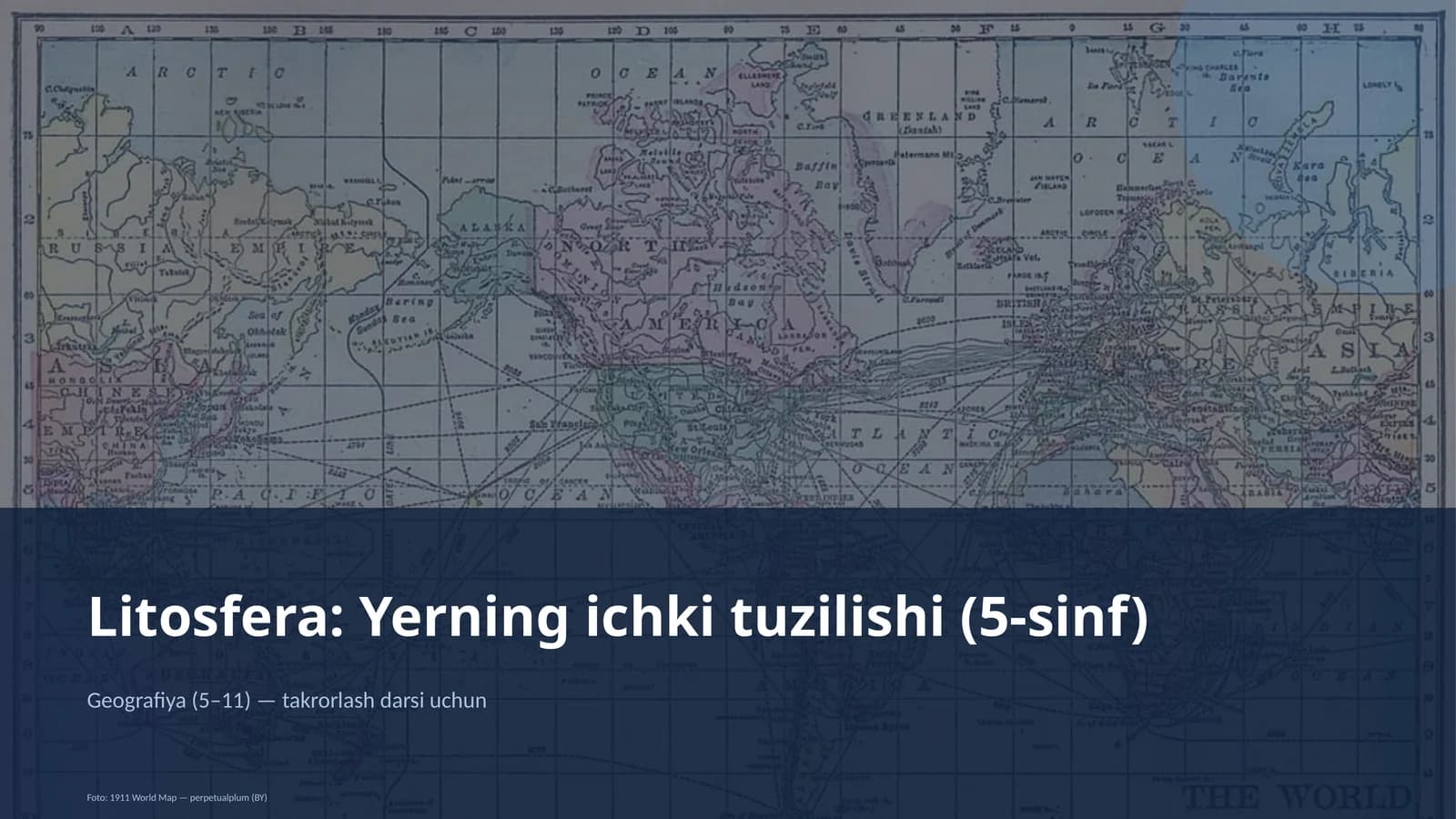 Litosfera: Yerning ichki tuzilishi (5-sinf)