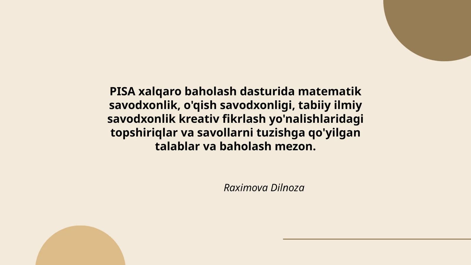 PISA xalqaro baholash dasturi