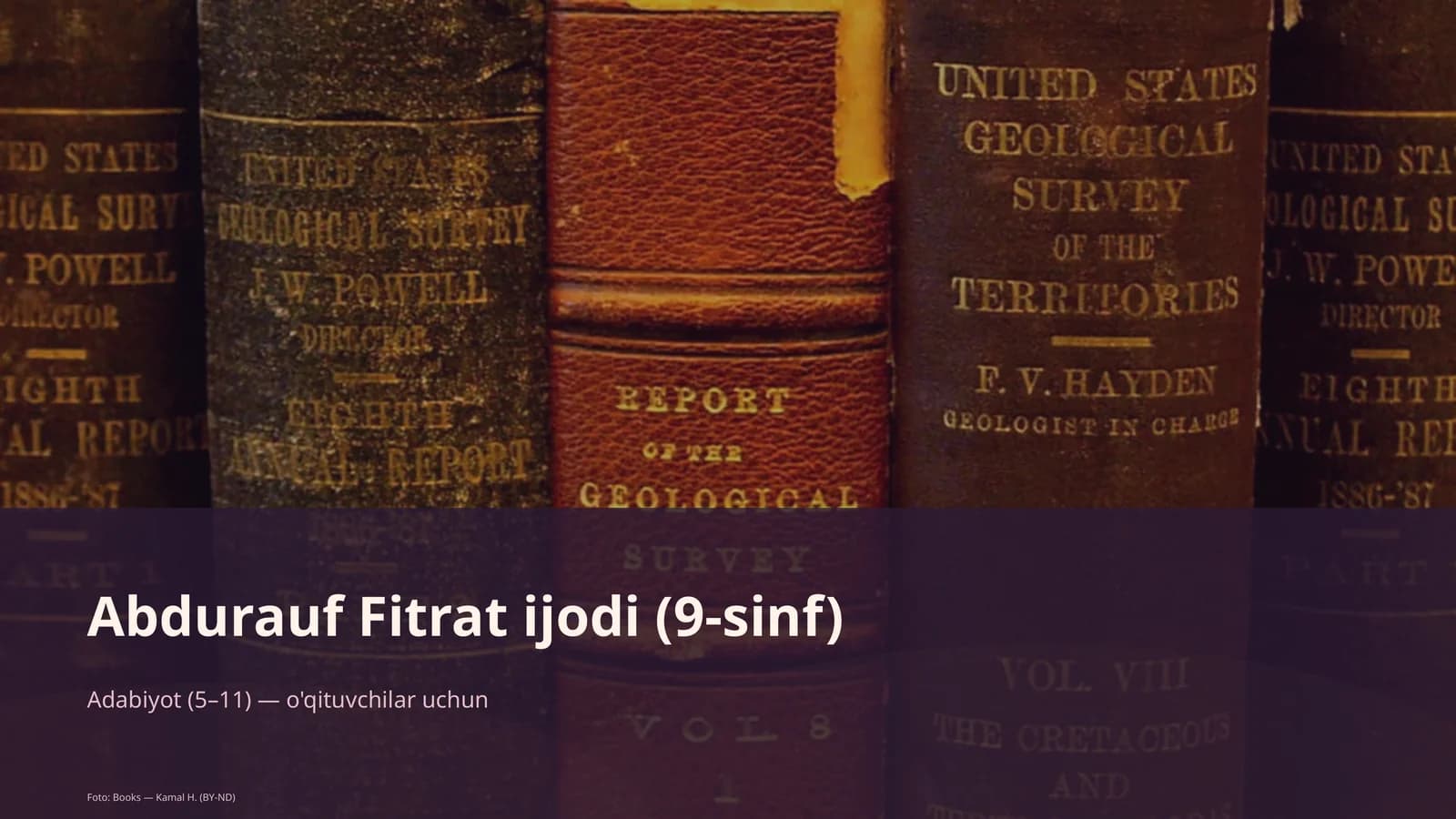 Abdurauf Fitrat ijodi (9-sinf)