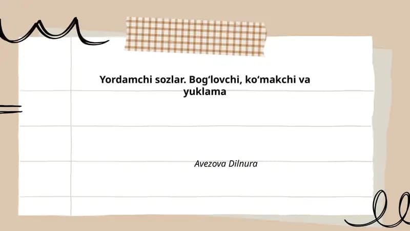 Bogʻlovchi sozlar