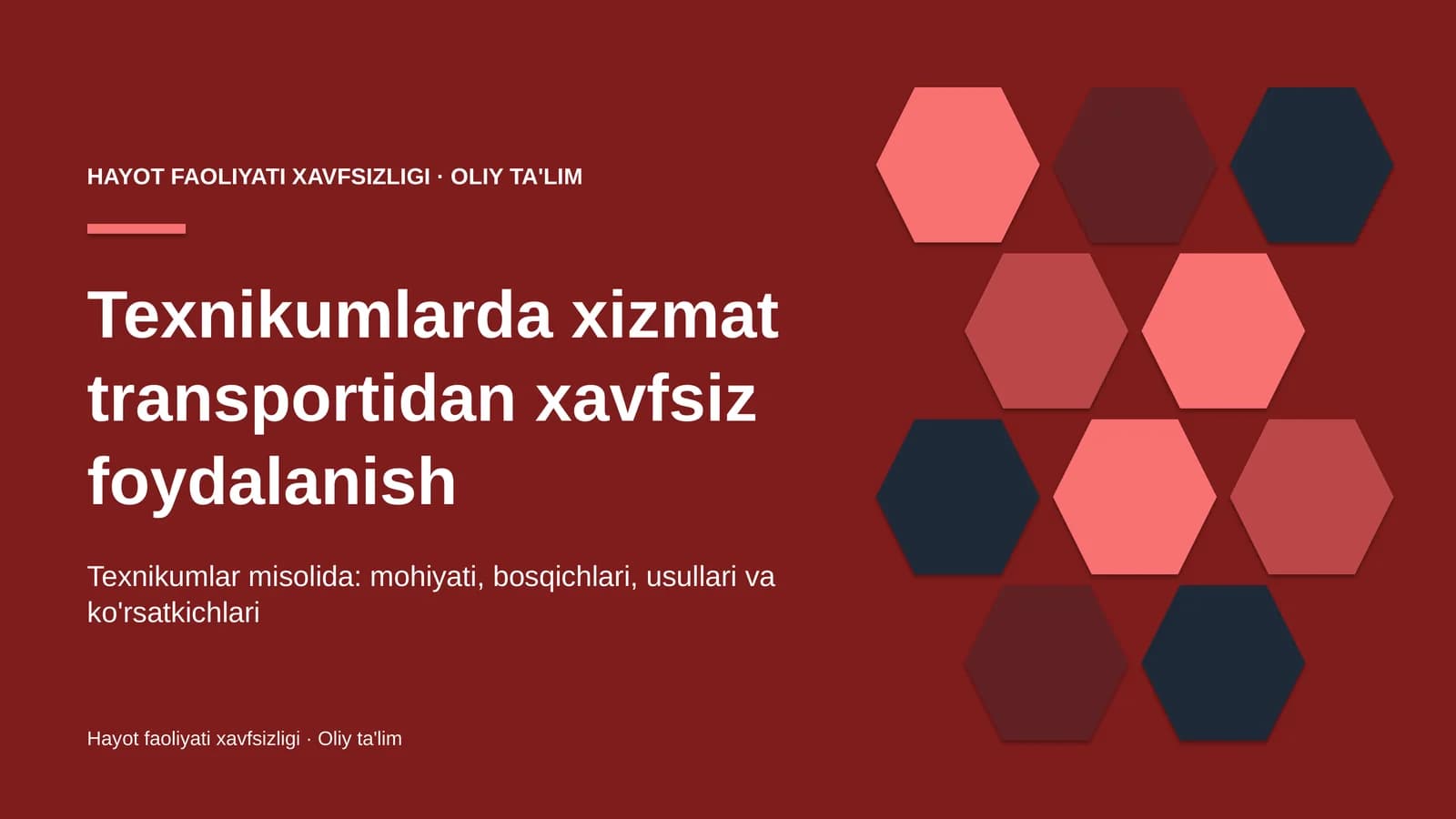 texnikumlarda xizmat transportidan xavfsiz foydalanish 8975