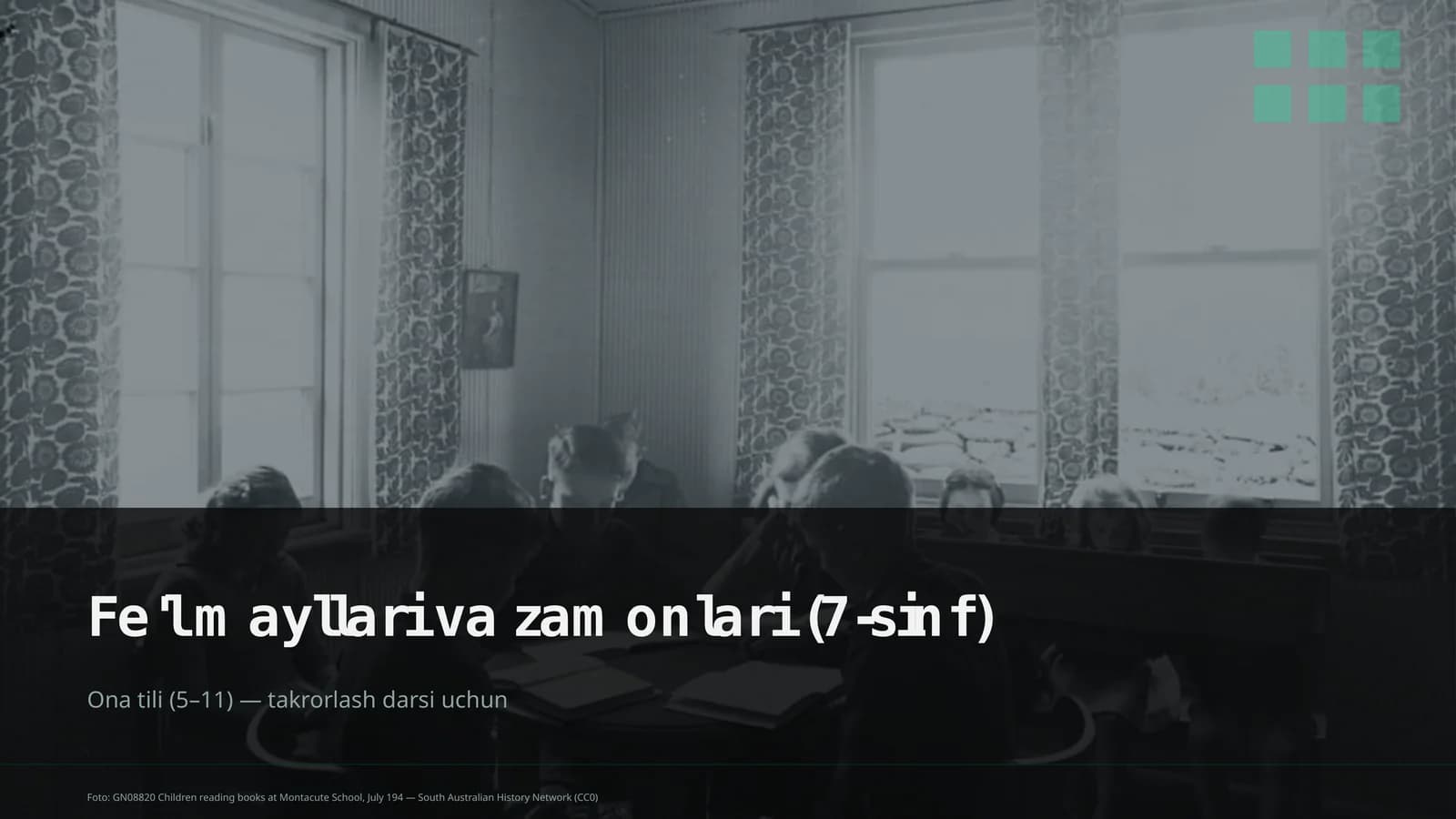 Fe'l mayllari va zamonlari (7-sinf)
