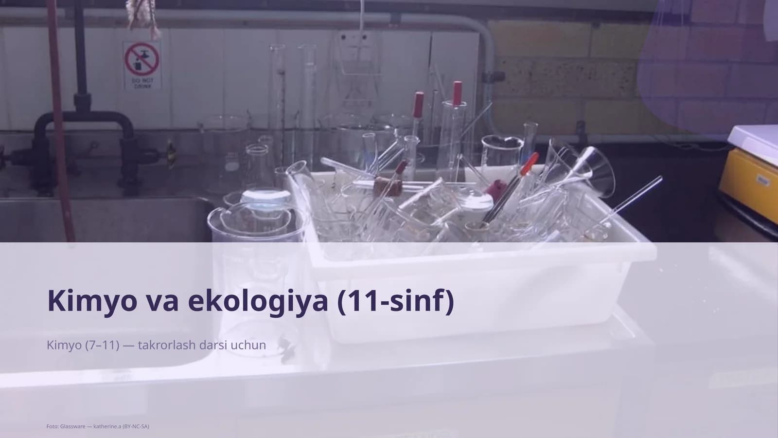 Kimyo va ekologiya (11-sinf)