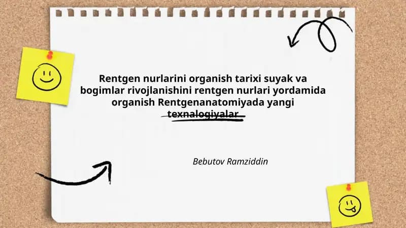 Rentgen nurlari organish tarixi