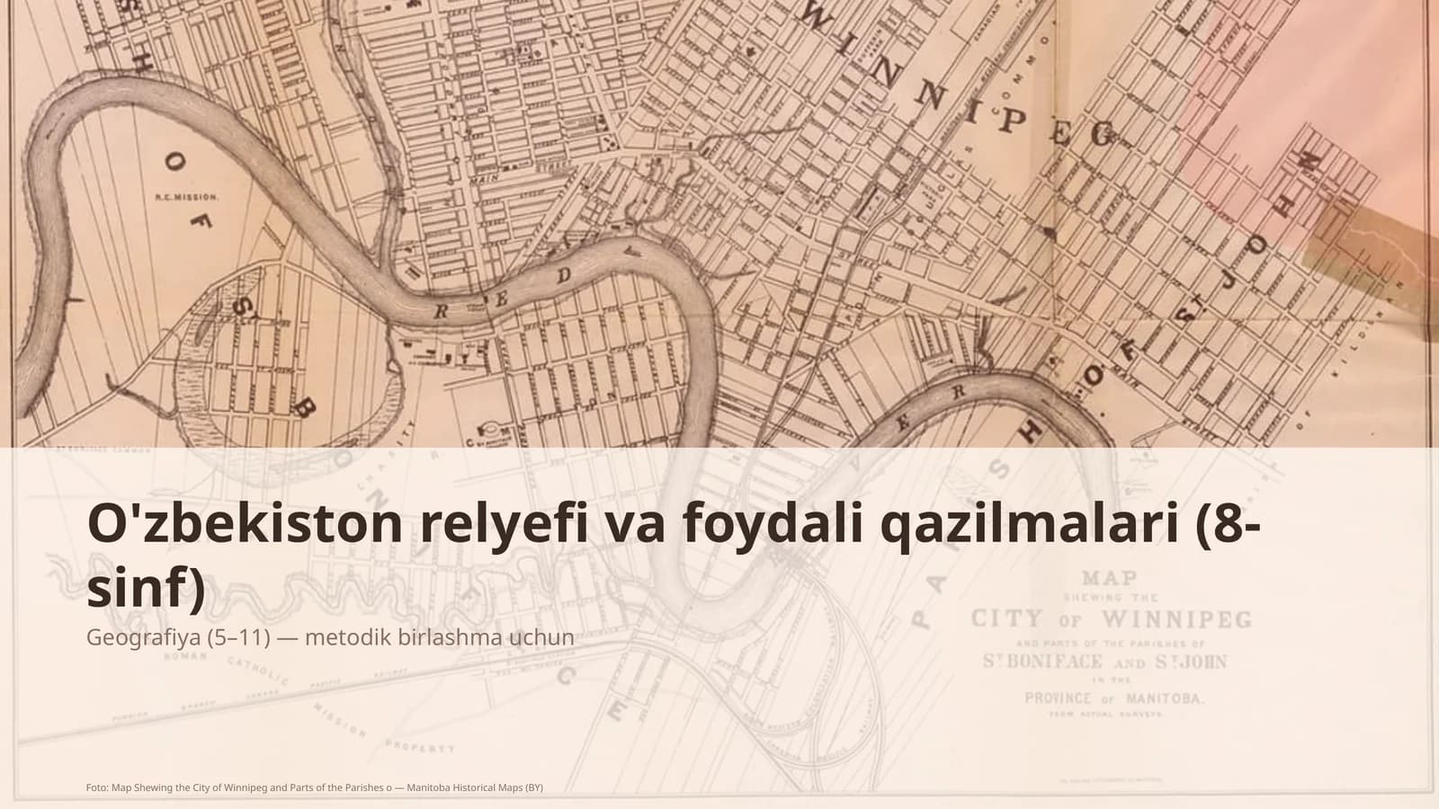 O'zbekiston relyefi va foydali qazilmalari (8-sinf)