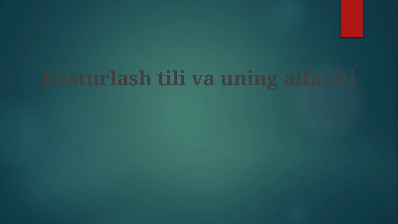 Dasturlashtilivauningalfaviti