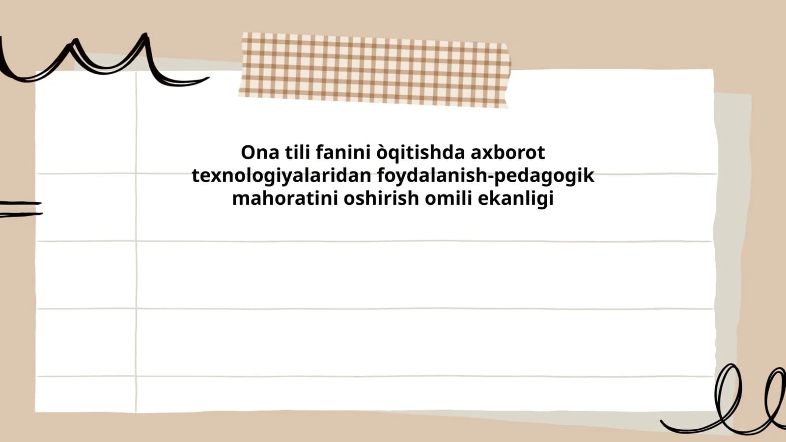 Ona tili fanini òqitishda axborot texnologiyalaridan foydalanish-pedagogik mahoratini oshirish omili ekanligi