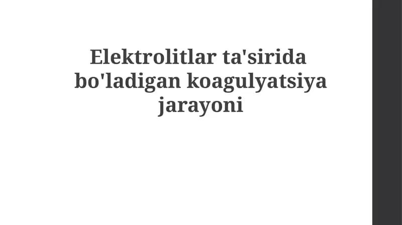 koagulyatsiya mexanizmi
