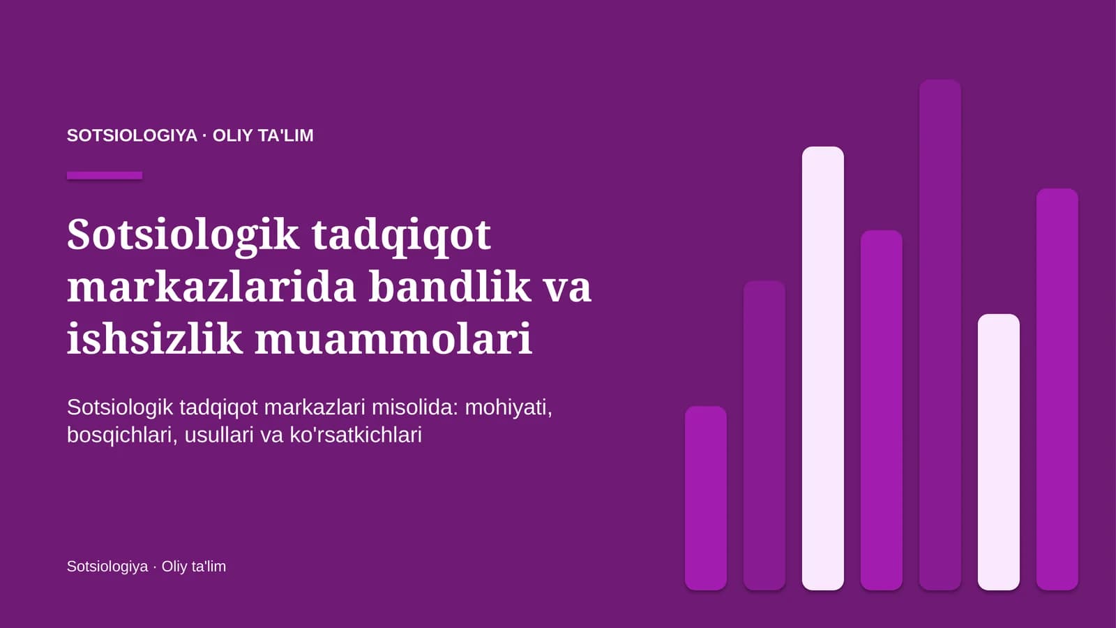 sotsiologik tadqiqot markazlarida bandlik va ishsizlik muammolari 8741