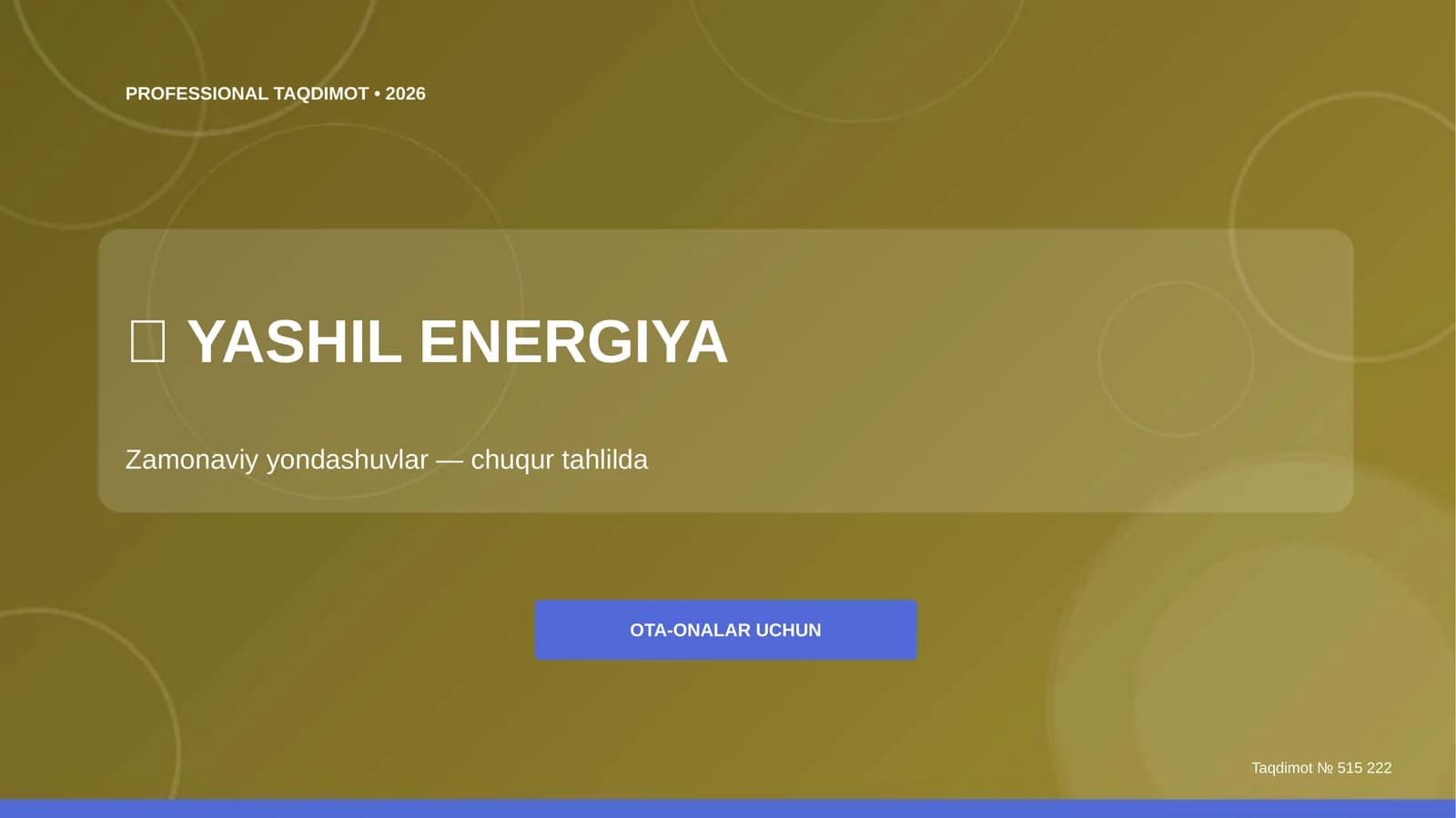 YASHIL ENERGIYA