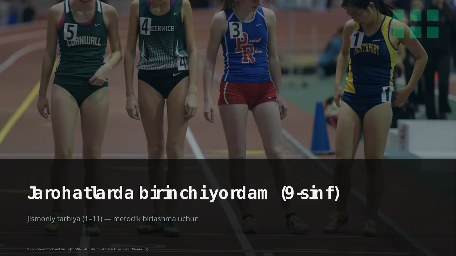 Jarohatlarda birinchi yordam (9-sinf)
