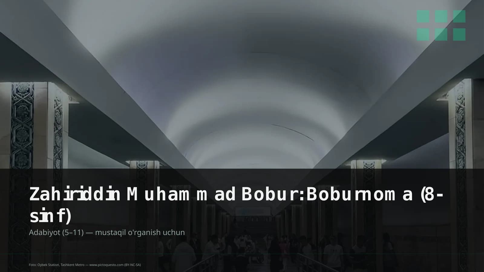 Boburnoma (8-sinf)