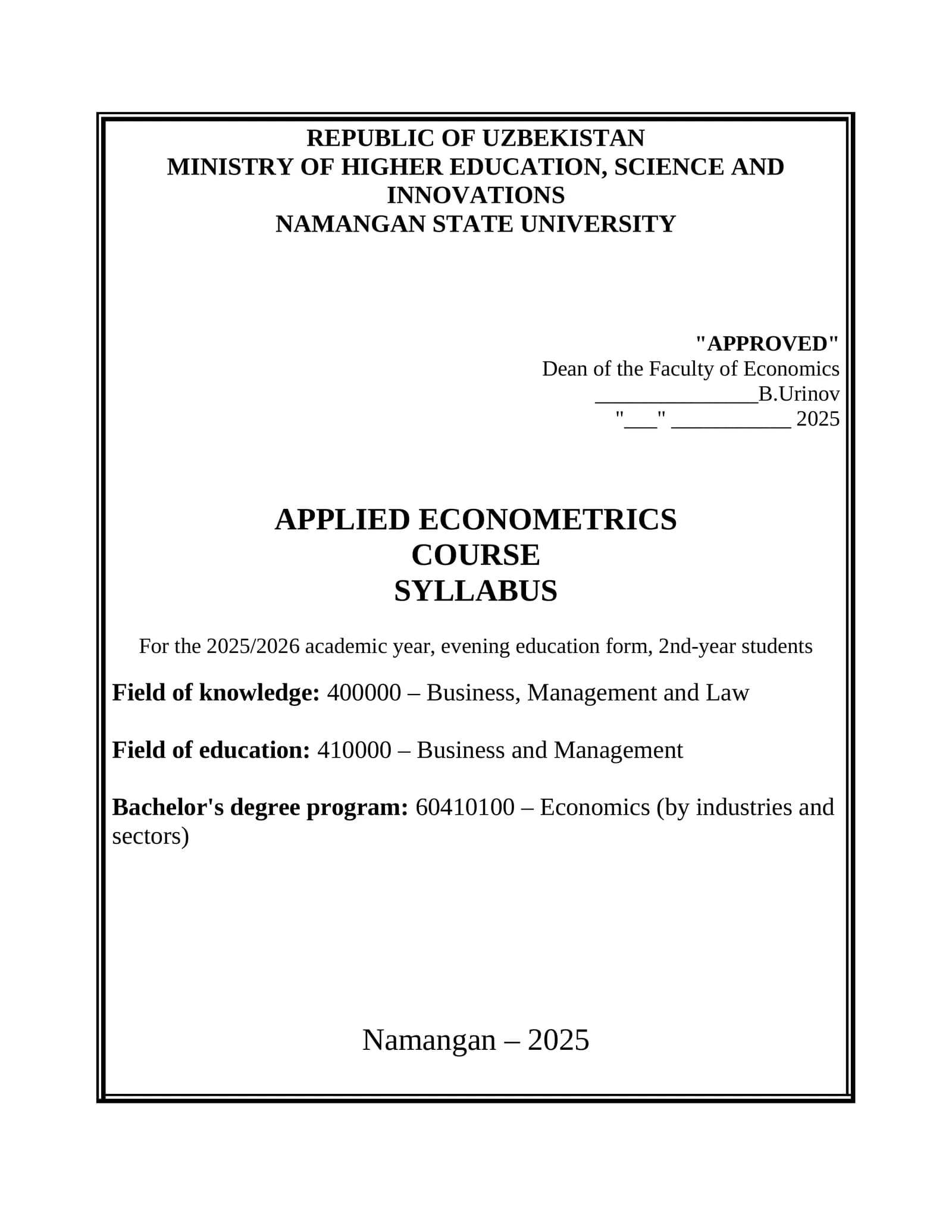 Agricultural Economics