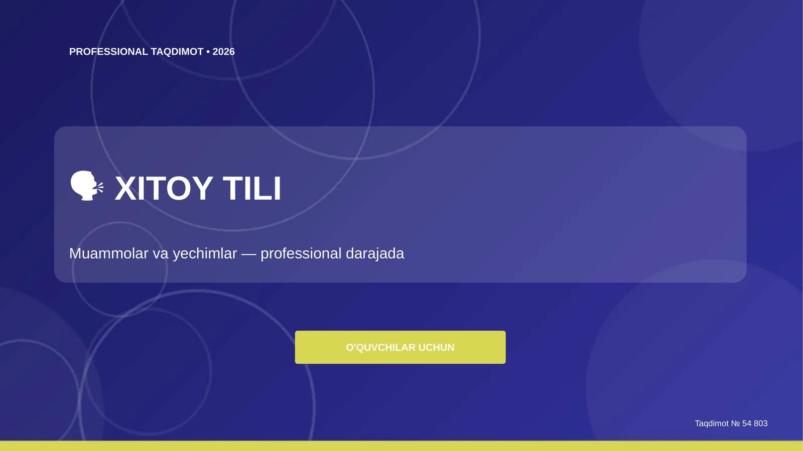 Xitoy Tili Muammolar va Yechimlar