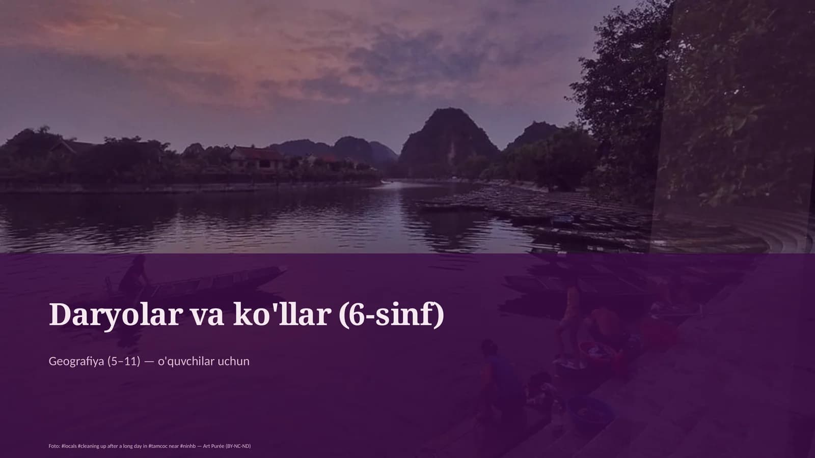 Daryolar va ko'llar (6-sinf)