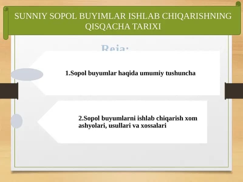 SUNNIY SOPOL BUYIMLAR ISHLAB CHIQARISHNING QISQACHA TARIXI