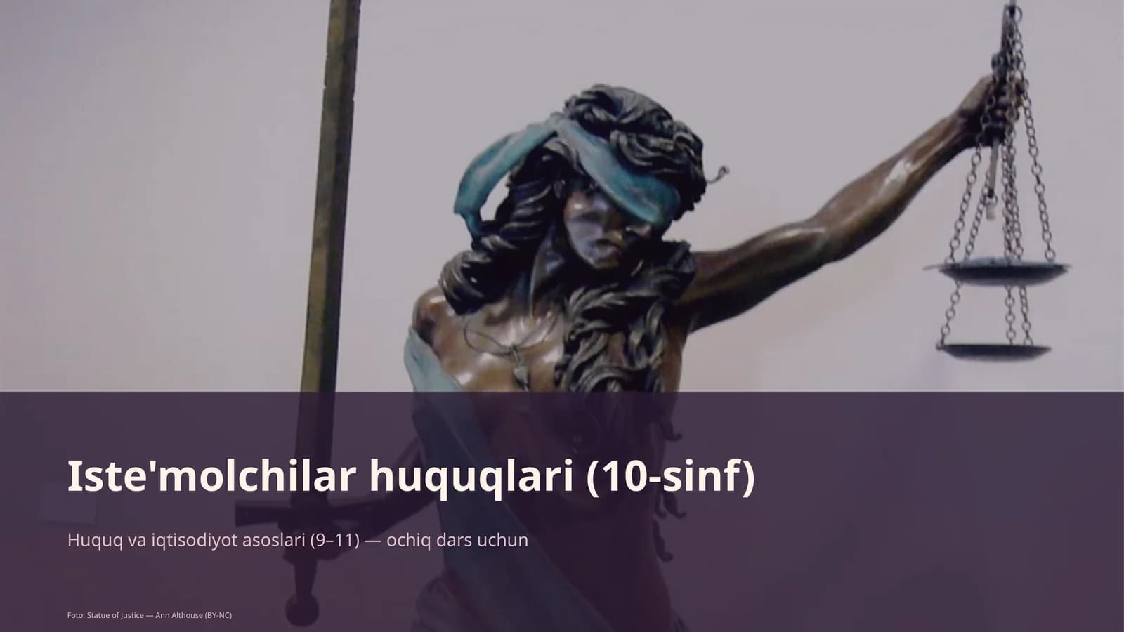Iste'molchilar huquqlari (10-sinf)