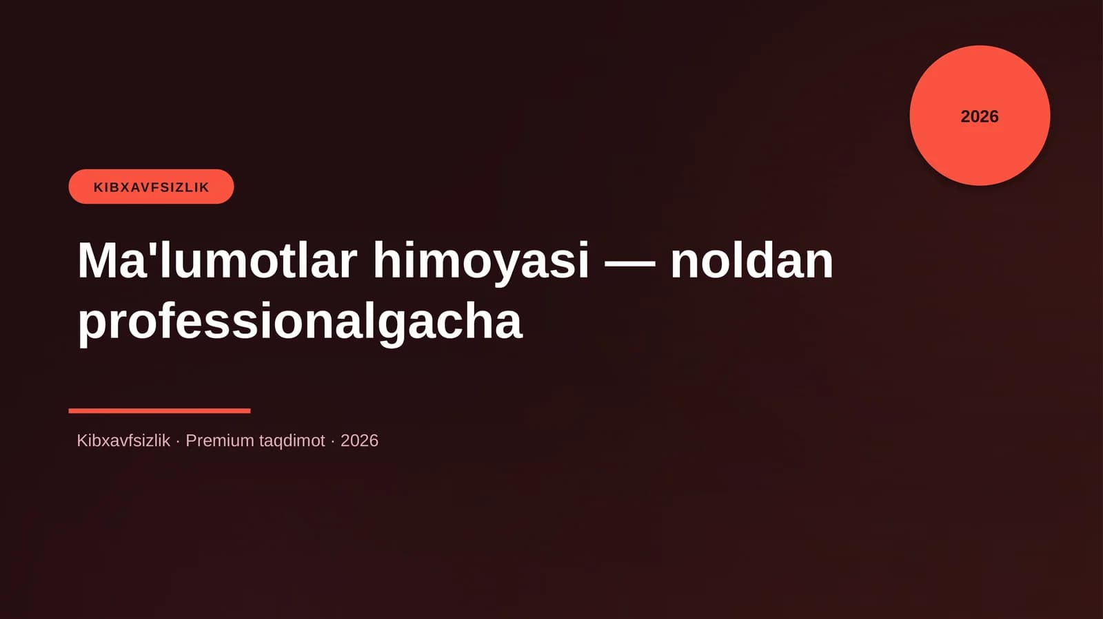 Ma'lumotlar himoyasi — noldan professionalgacha