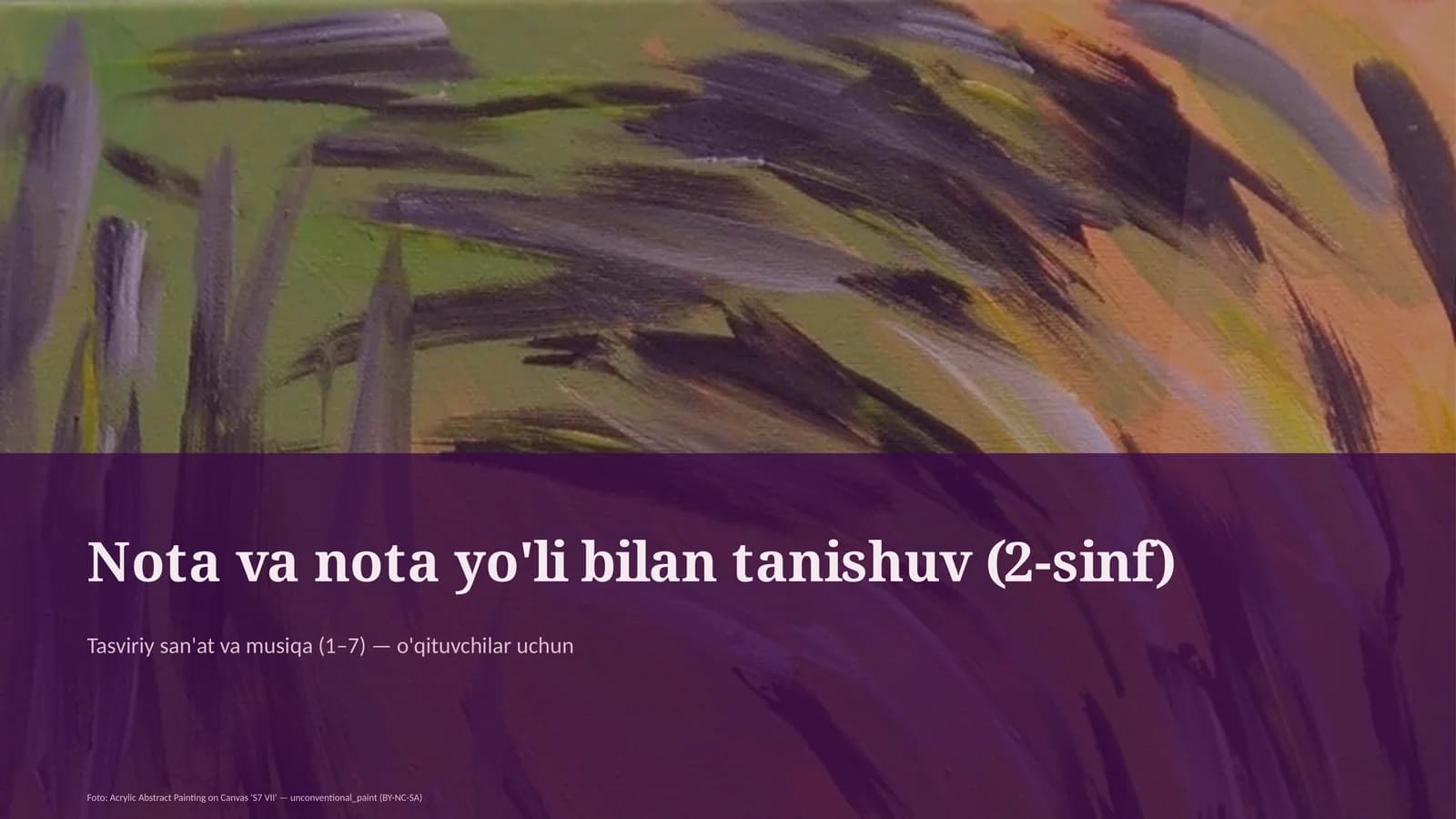 Tasviriy san'at va musiqa (1–7)