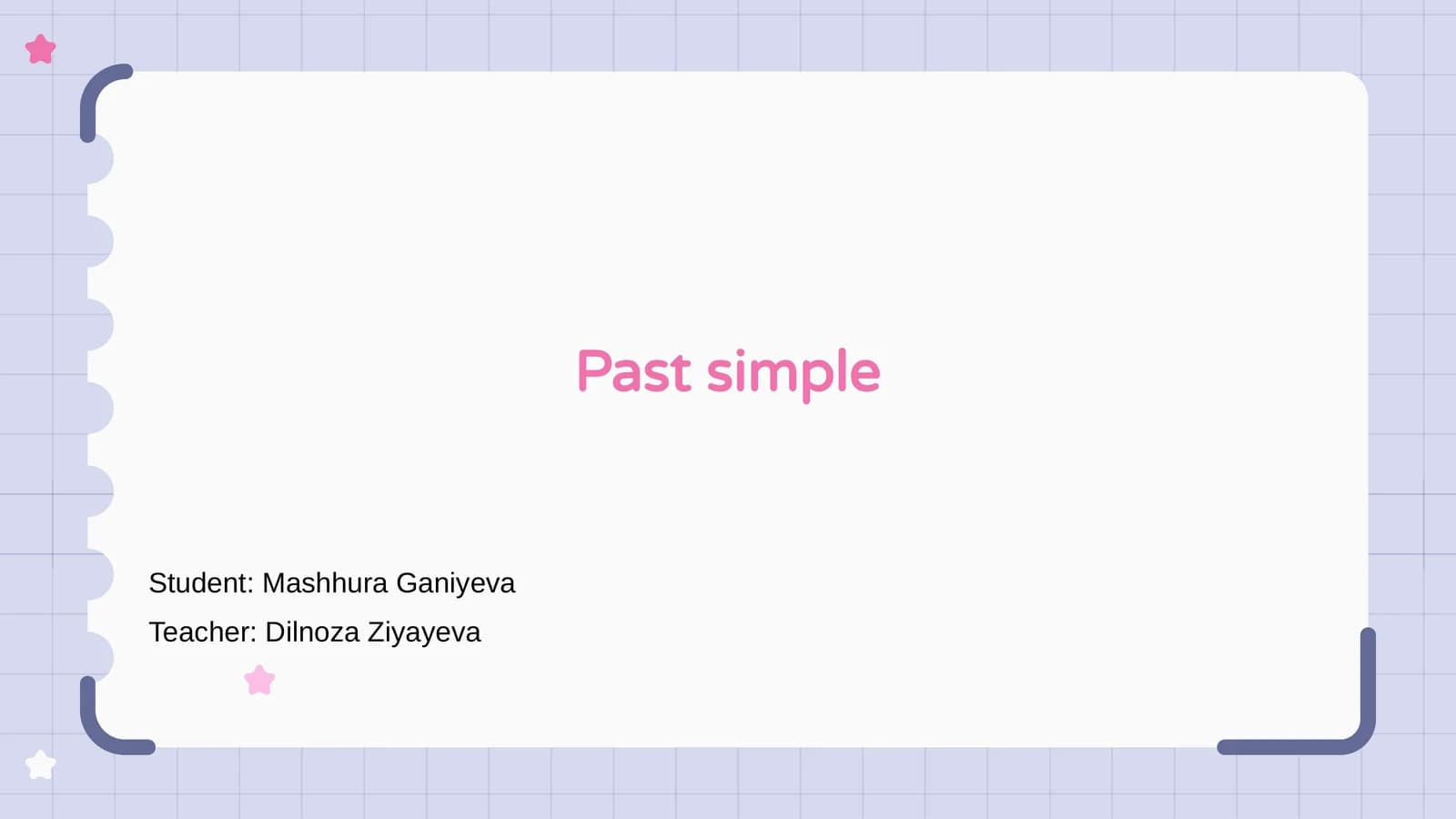Past simple